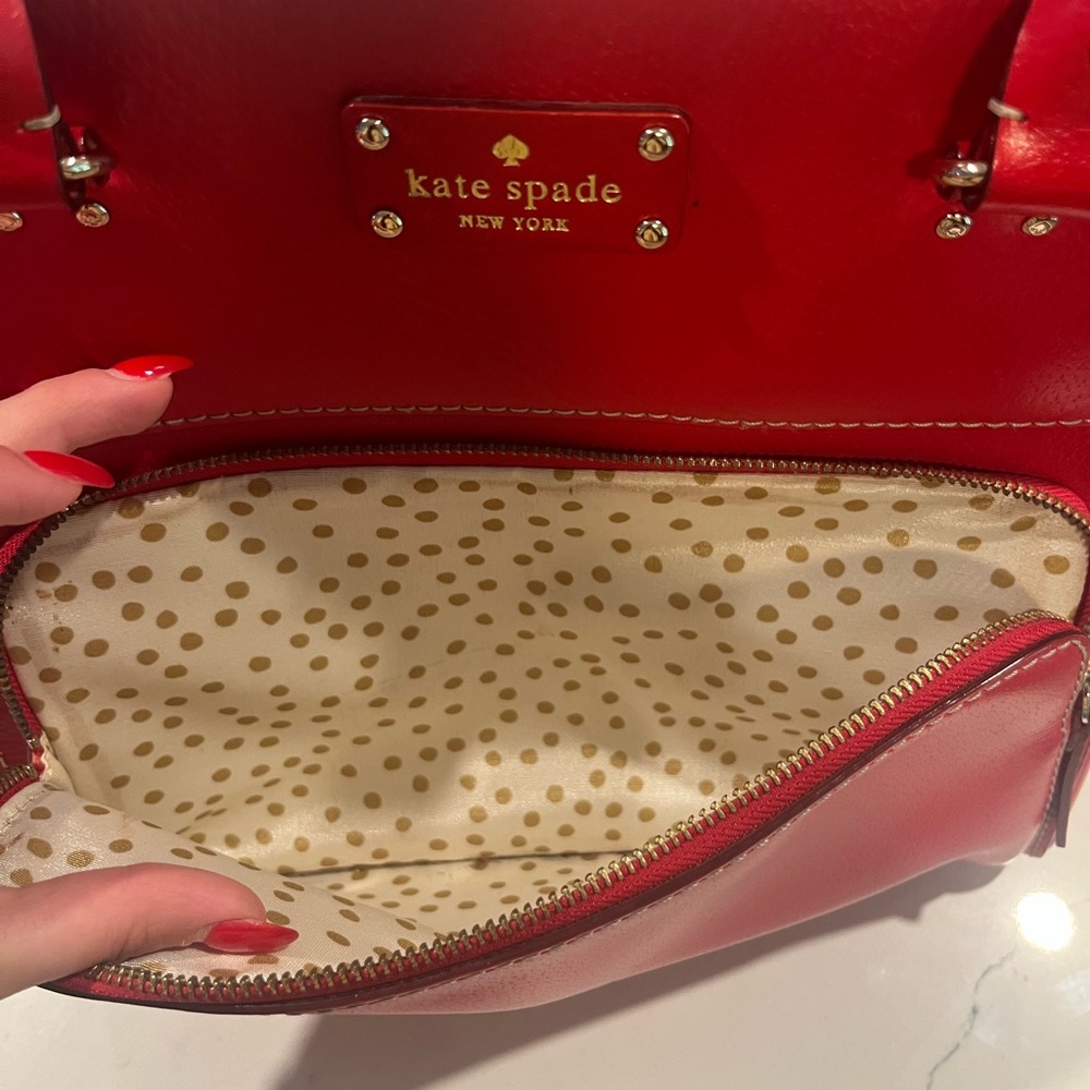 Kate Spade Cherry Red Satchel - Picture 4 of 5